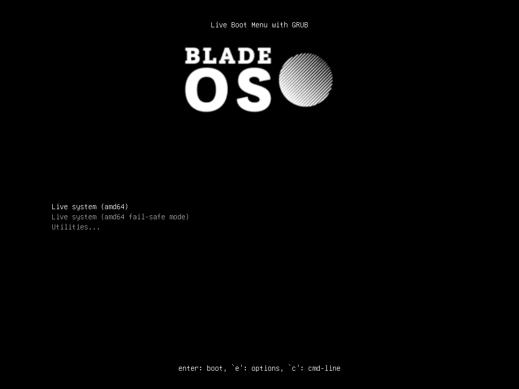 Blade OS bootloader (UEFI)