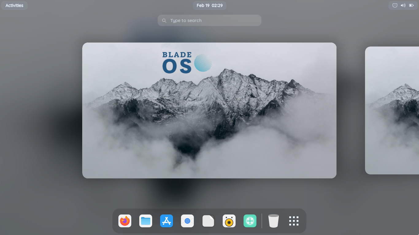 Blade OS with GNOME Desktop
